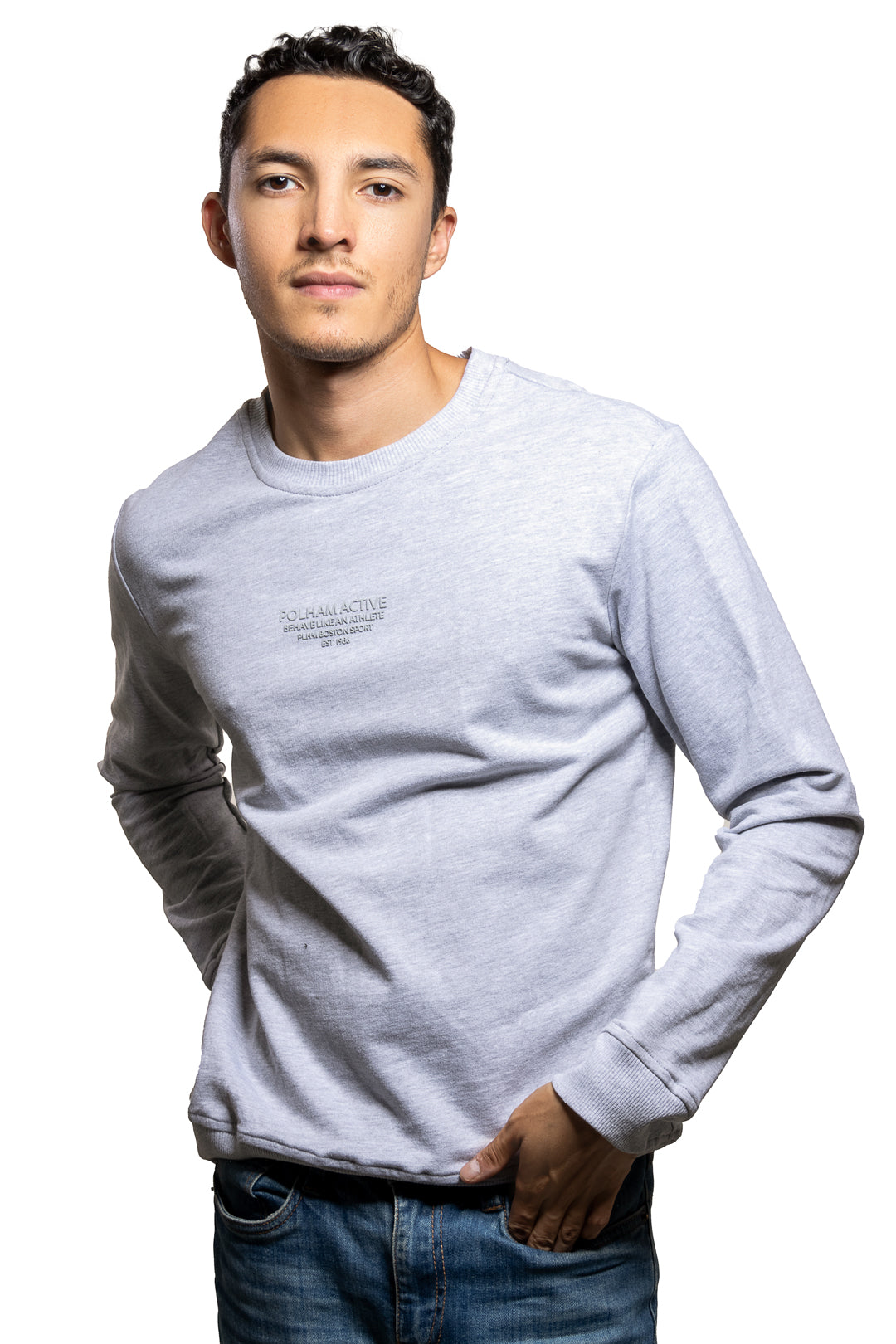 Sudadera Sweater Polham Active Gris