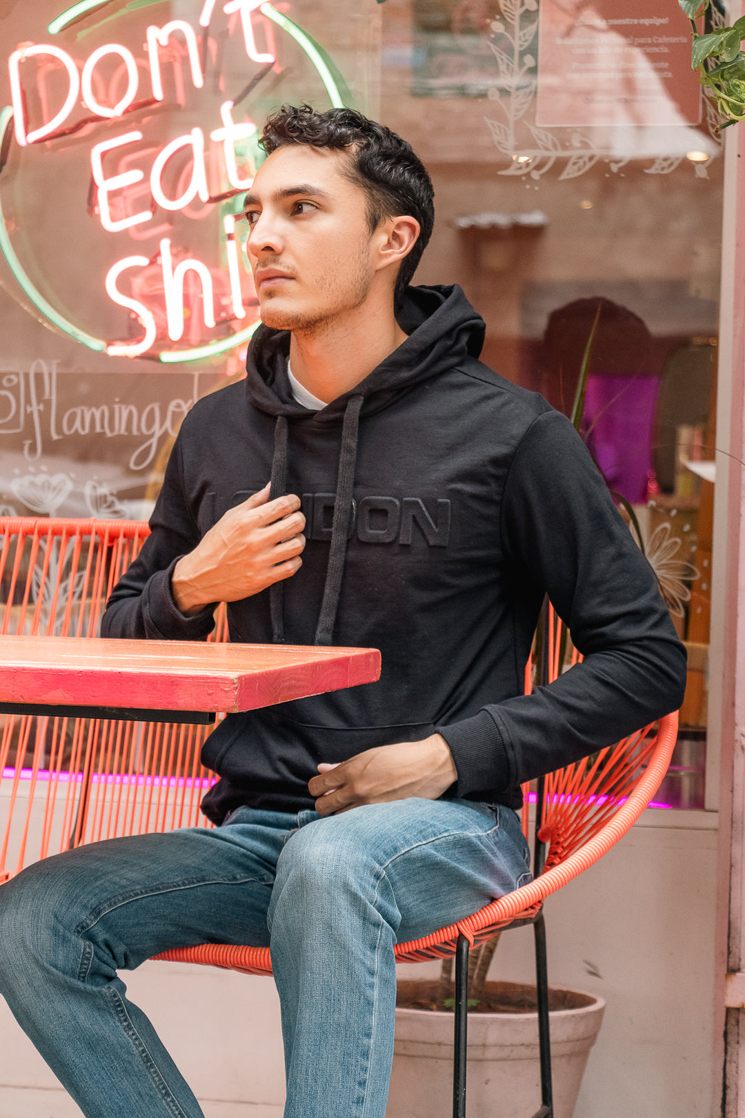 Sudadera Hoodie Hombre Classic Negro