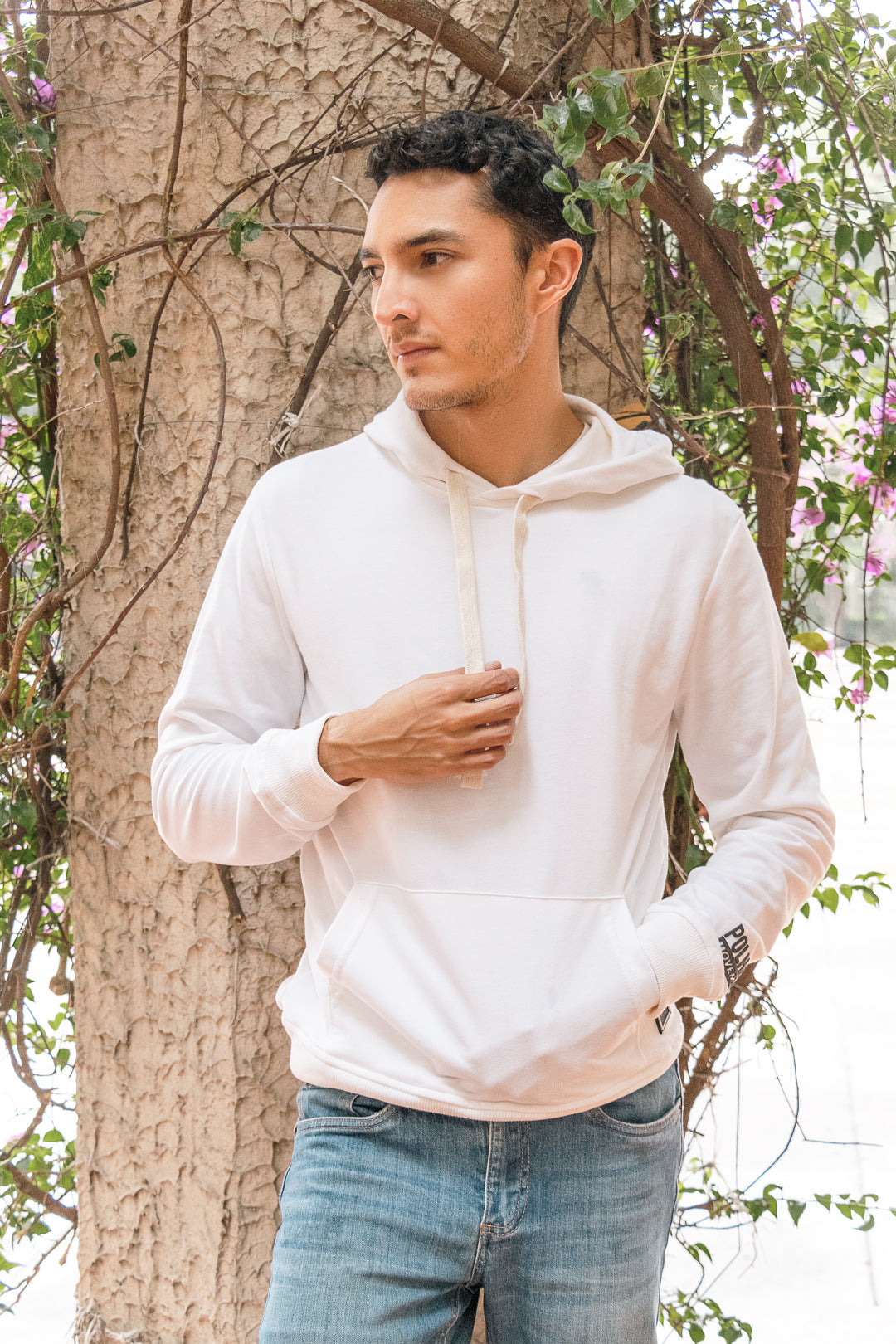 Sudadera Blanca Hoodie Classic