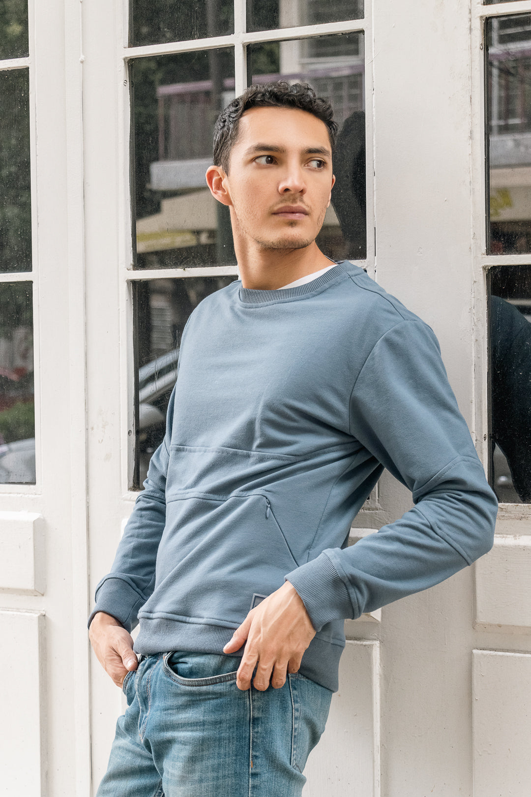 Sweater Basic Urban Hombre Azul