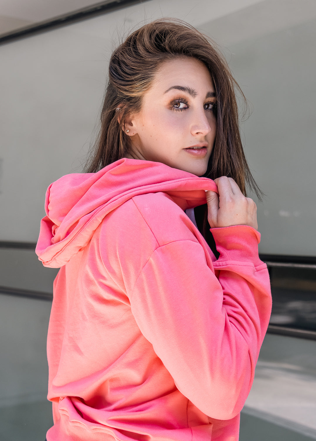 Sudadera Hoodie Classic Coral