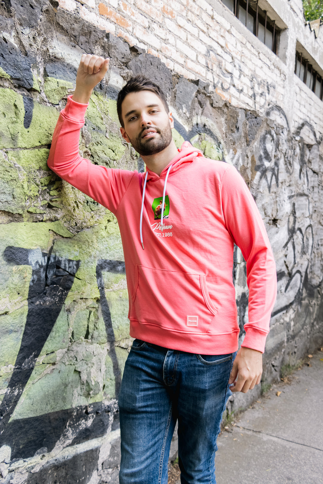 Sudadera para hombre color rosa hot sale