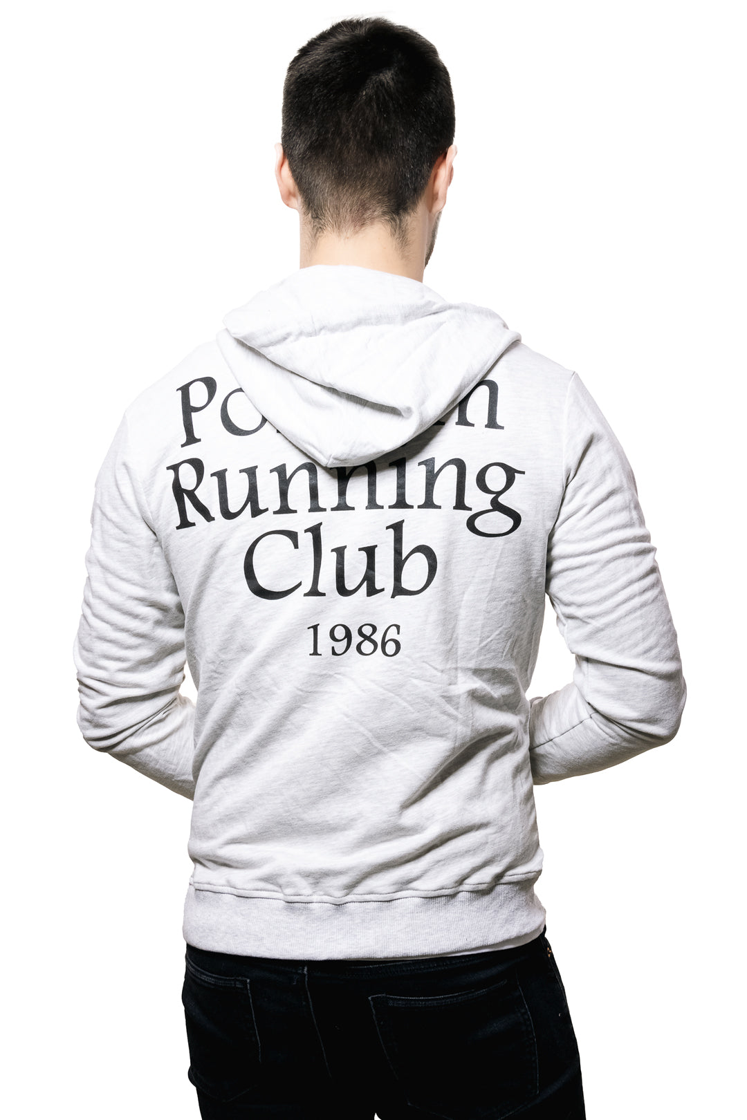 Sudadera Para Hombre Color Blanco PLHM Running Club