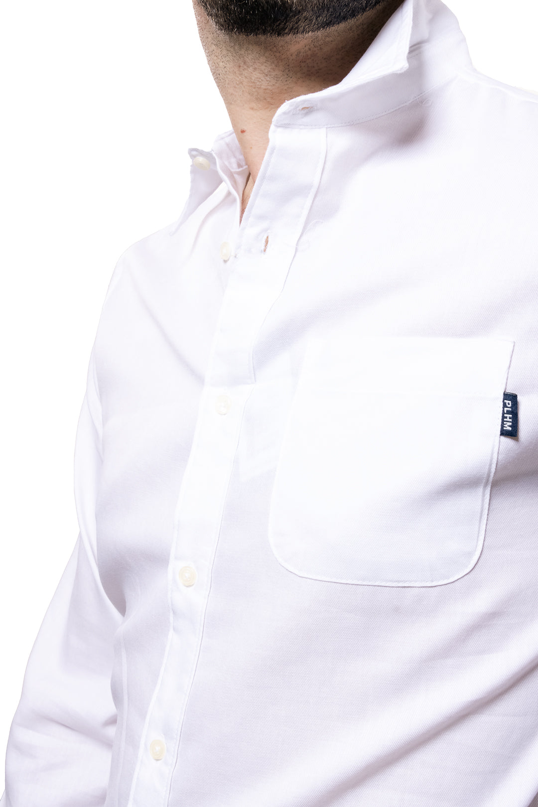 Camisa Casual Para Hombre Color Blanco