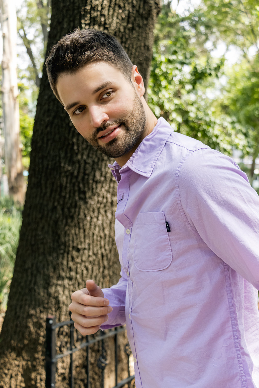 Camisa Para Hombre Color Morado