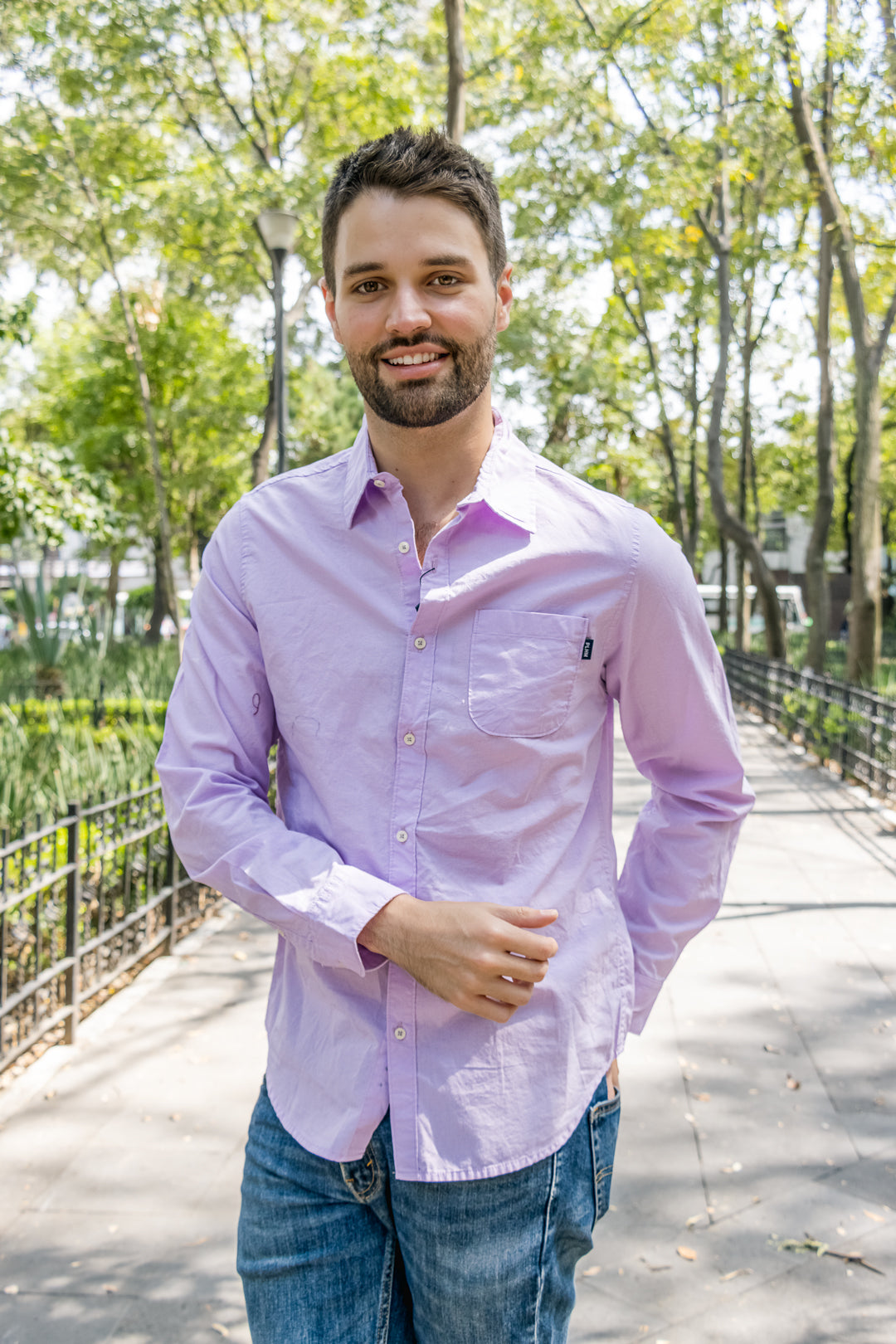 Camisa Para Hombre Color Morado