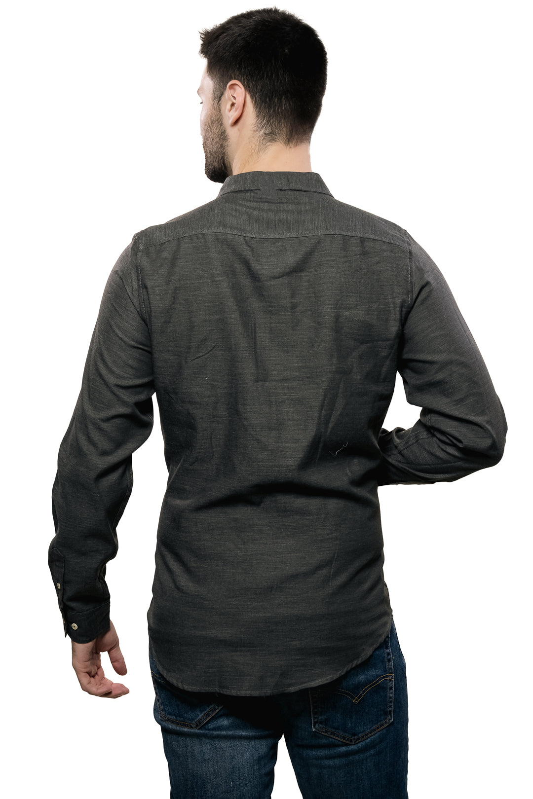 Camisa Para Hombre Polham Color Gris