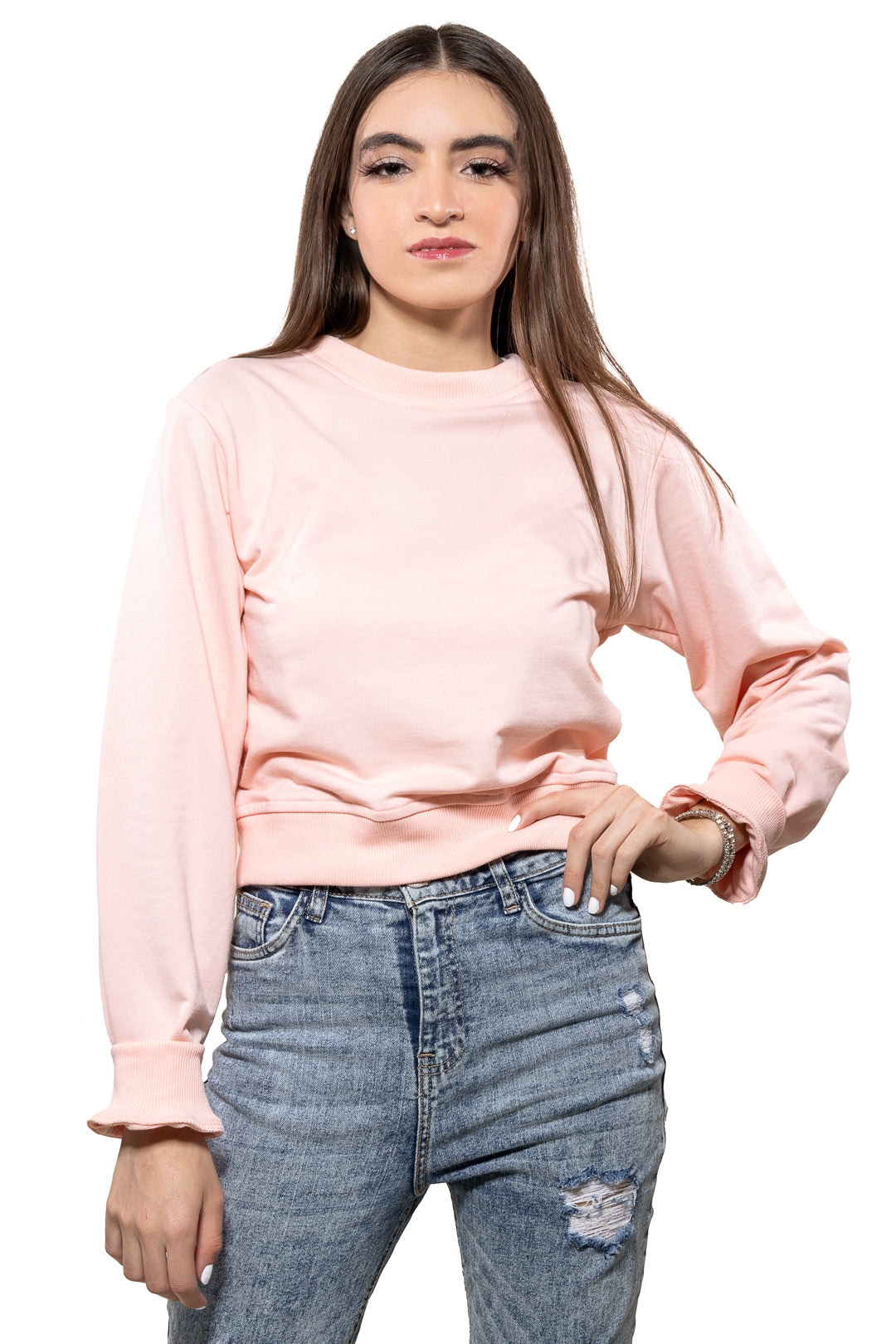 Sueter Para Mujer Liso Color Coral