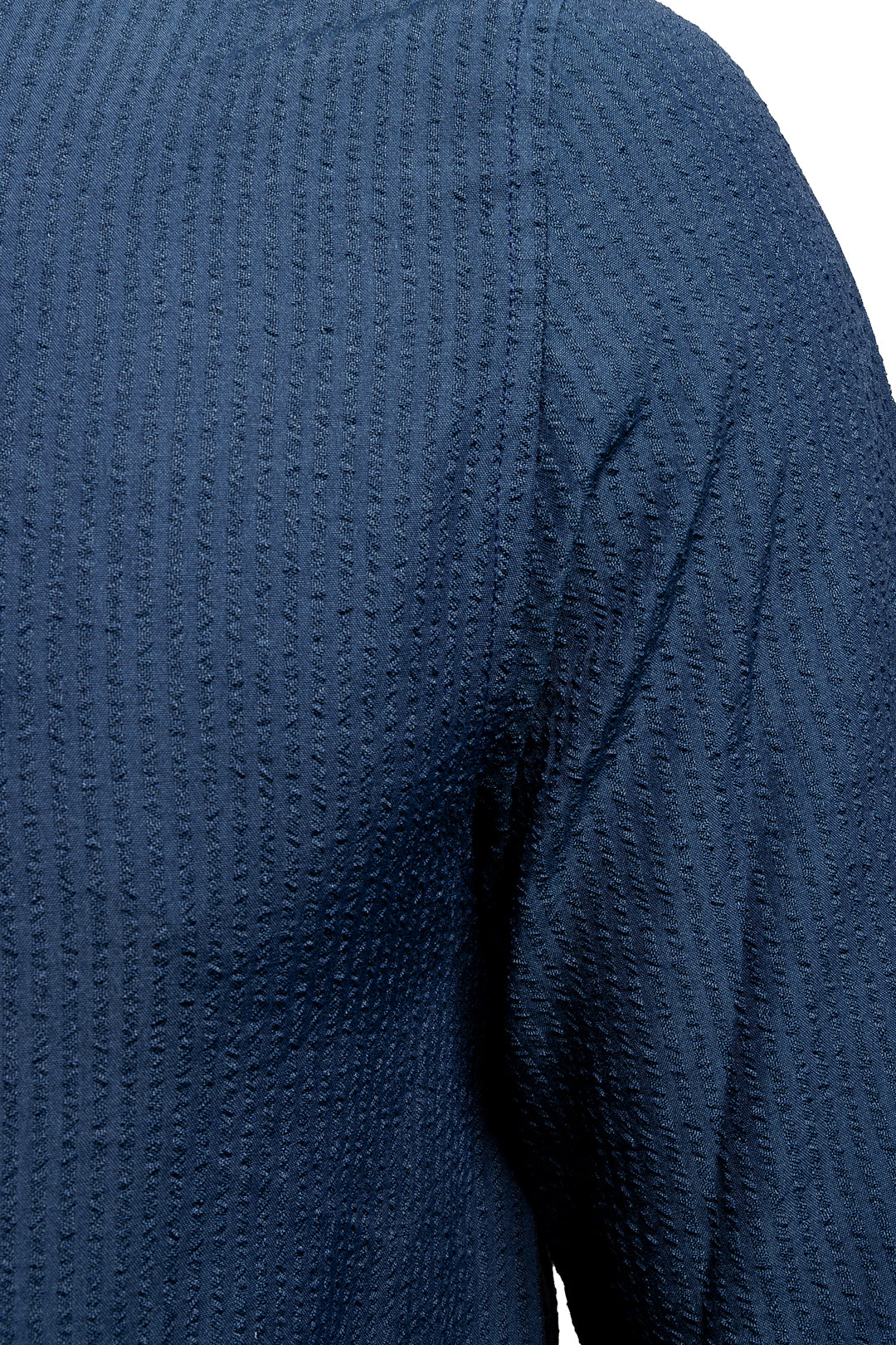 Camisa Para Hombre Polham Con Cuello Mao Color Azul